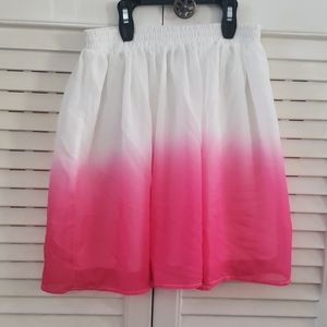 Adorable Justice pink ombre skirt.